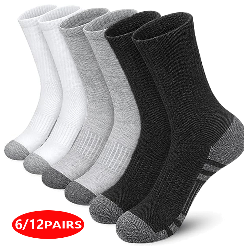 Cotton Crew Sock Pack - Chaussettes de sport athlétiques haute performance