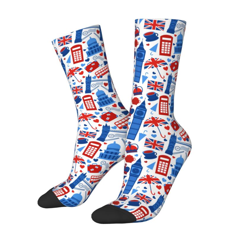 Dress Sock Men - Chaussettes personnalisées Love The Union Jack