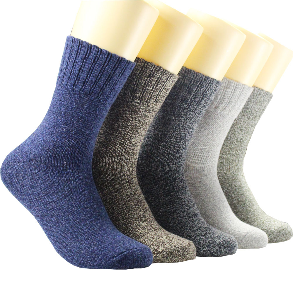 Cotton Crew Sock Pack - 5 paires de chaussettes chaudes en