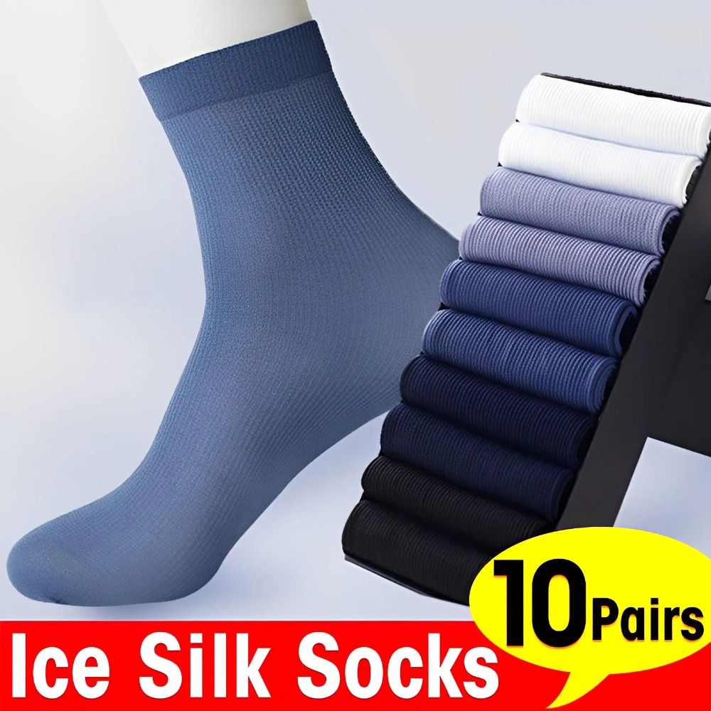 Silk Sock Bamboo - 10 paires de chaussettes pour hommes