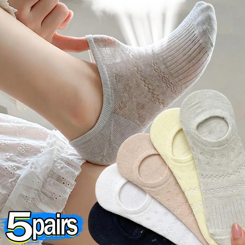Invisibility Sock Loafer - Chaussettes de ballet ajourées en dentelle