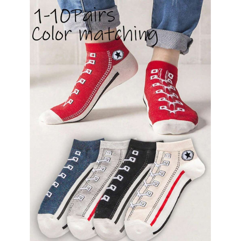 Ankle Sock Low Cut - 5/10 paires de chaussettes basses multicolores