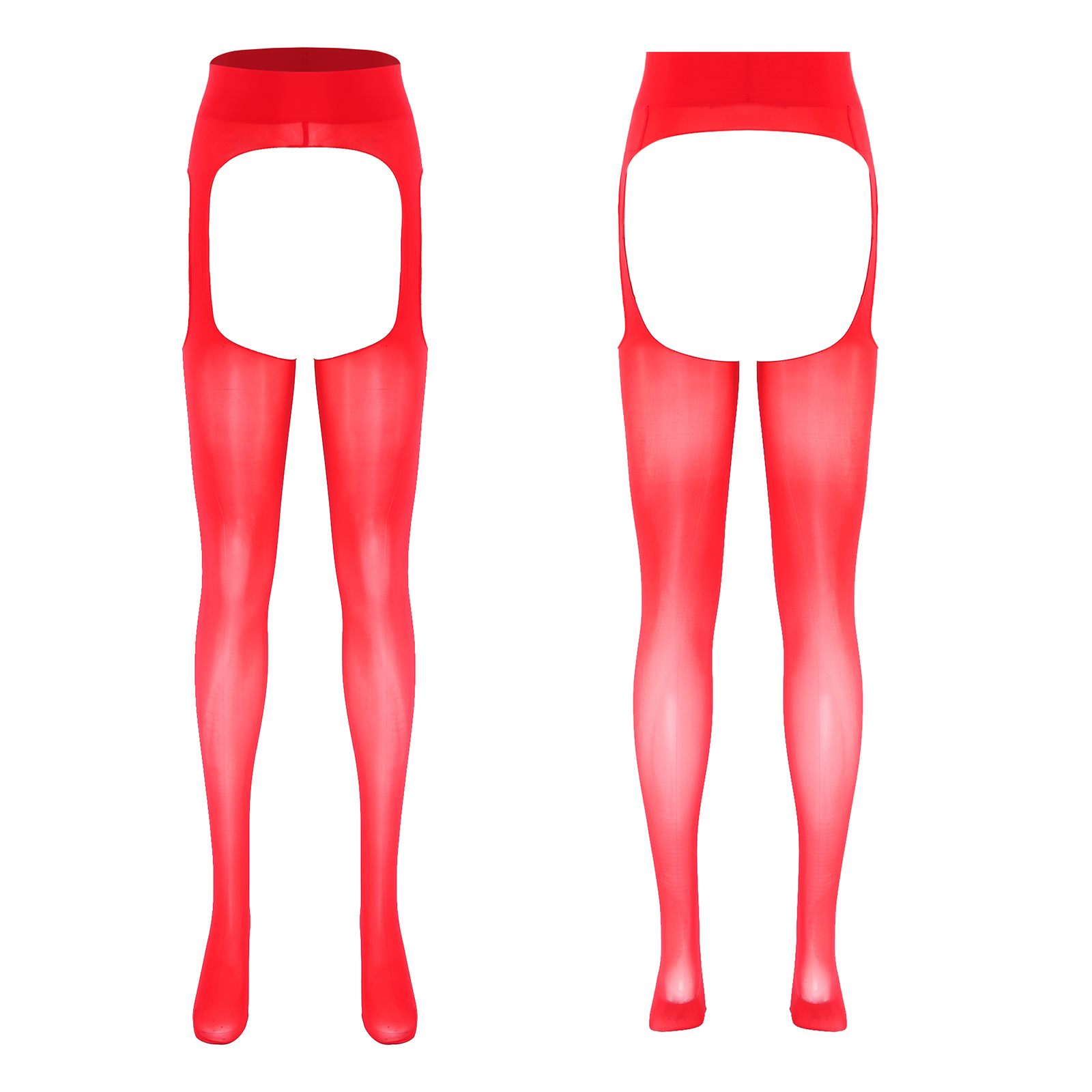 Tights Pantyhose Sheer - Femmes Sexy ouvert entrejambe brillant transparent
