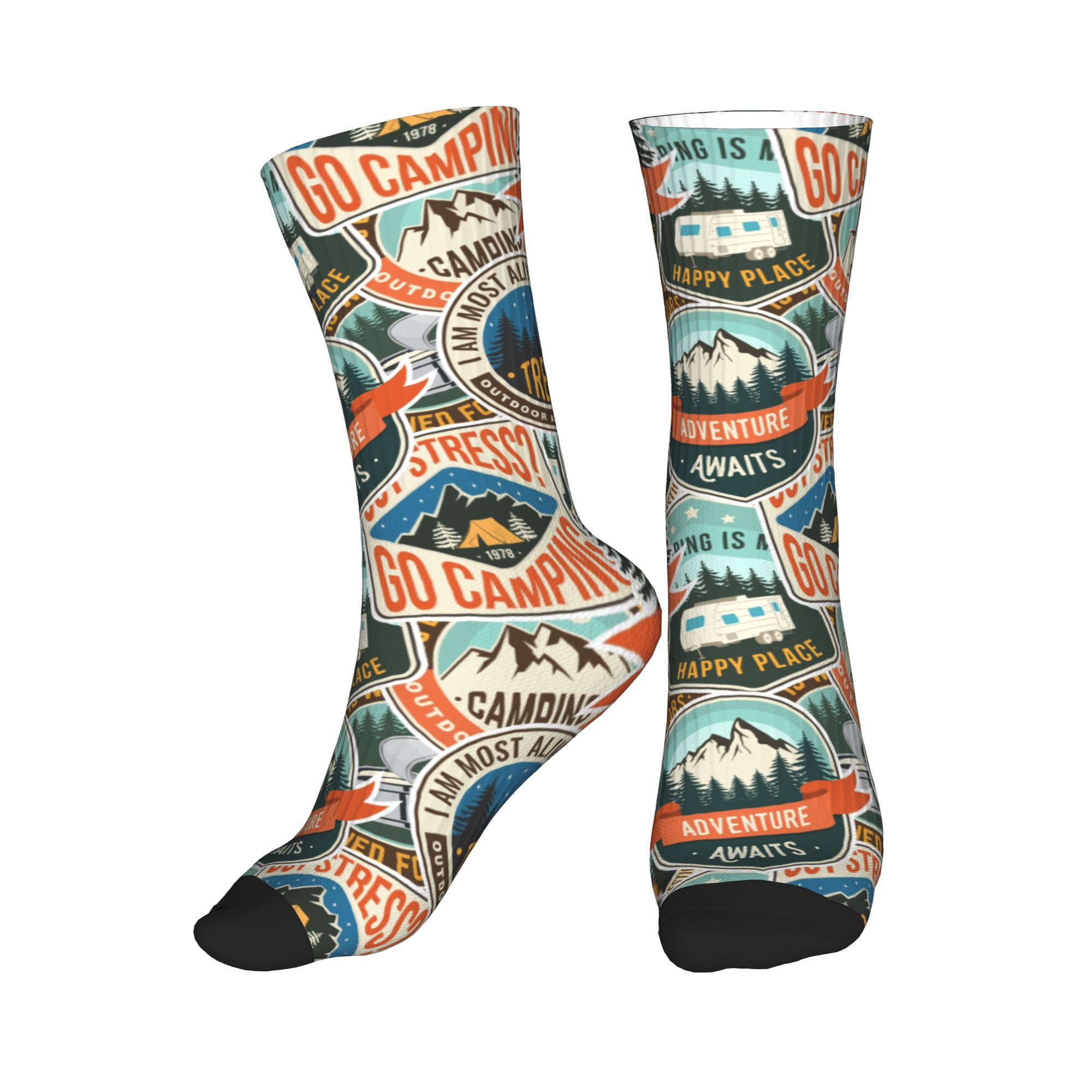 Dress Sock Men - Chaussettes unisexes respirantes et chaudes imprimées