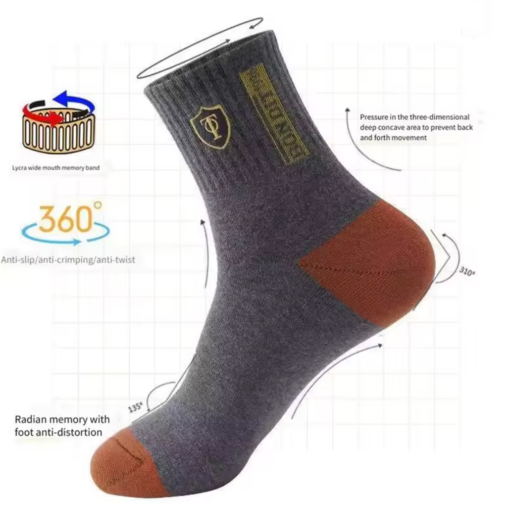 Chaussettes thermiques de qual - Cotton Crew Sock Pack avis et prix