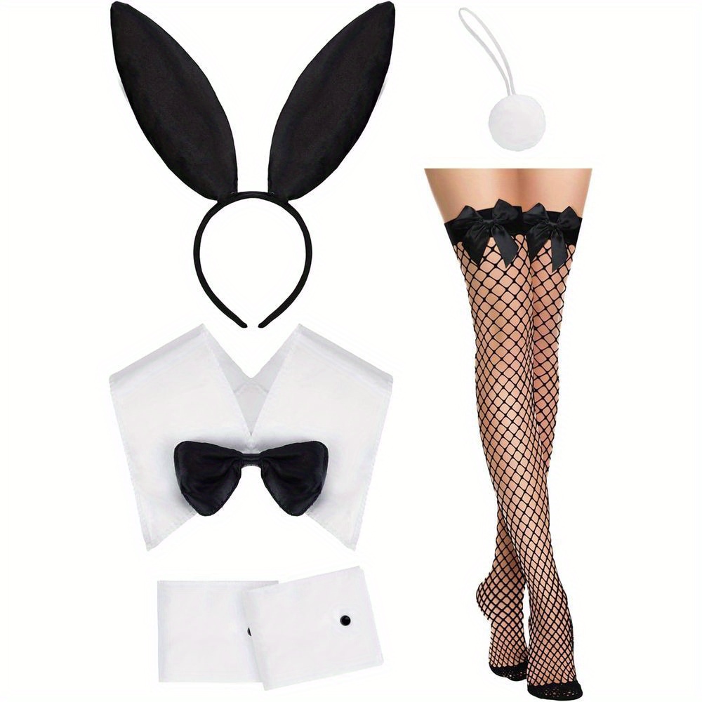Ensemble de Costume Noir avec  - Fishnet Stocking Women avis et prix