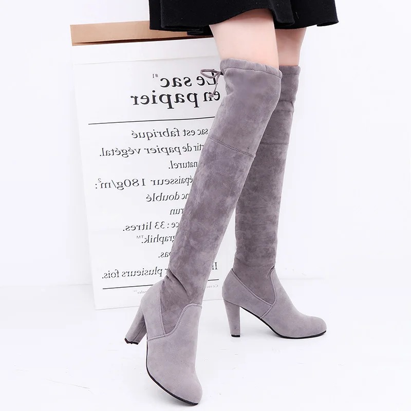 Bottes pour femmes tissu exten - Knee High Sock Women avis et prix