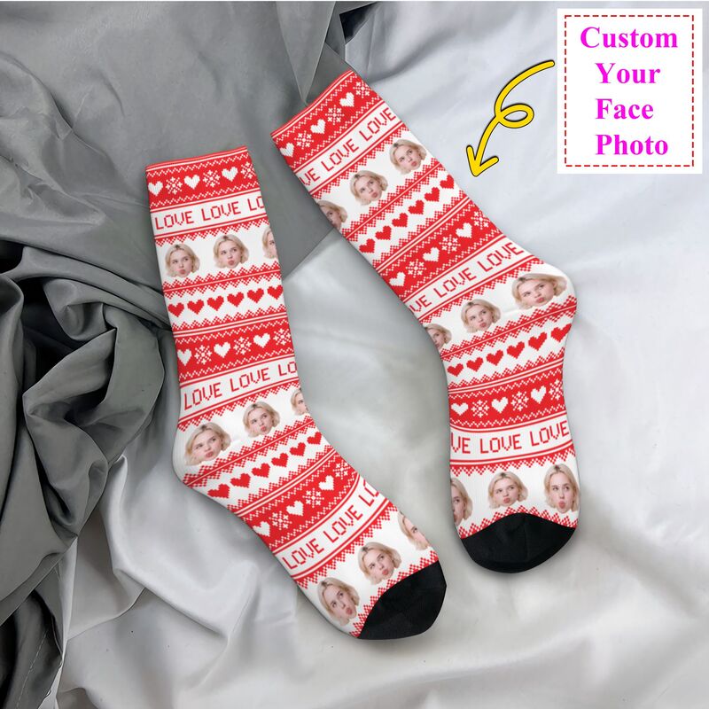 Noël personnalisé visage Photo - Dress Sock Men avis et prix