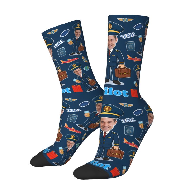 Nouveauté hommes drôle pilote  - Dress Sock Men avis et prix