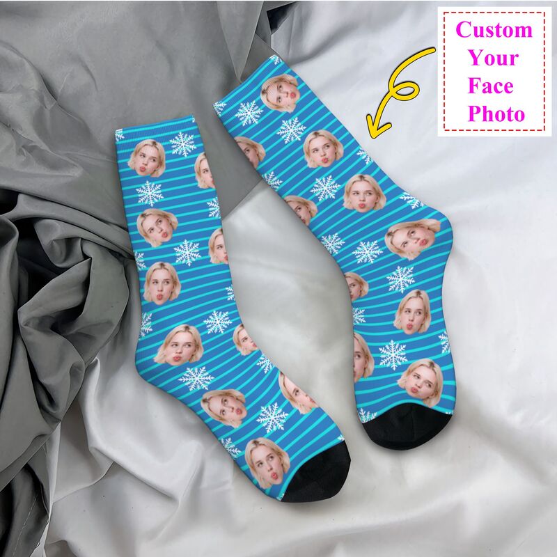 Photo de visage de noël person - Dress Sock Men avis et prix