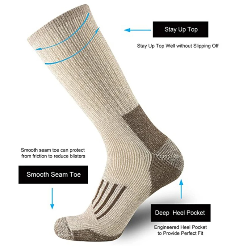 Chaussettes 80% laine, chaudes - Wool Hiking Sock avis et prix