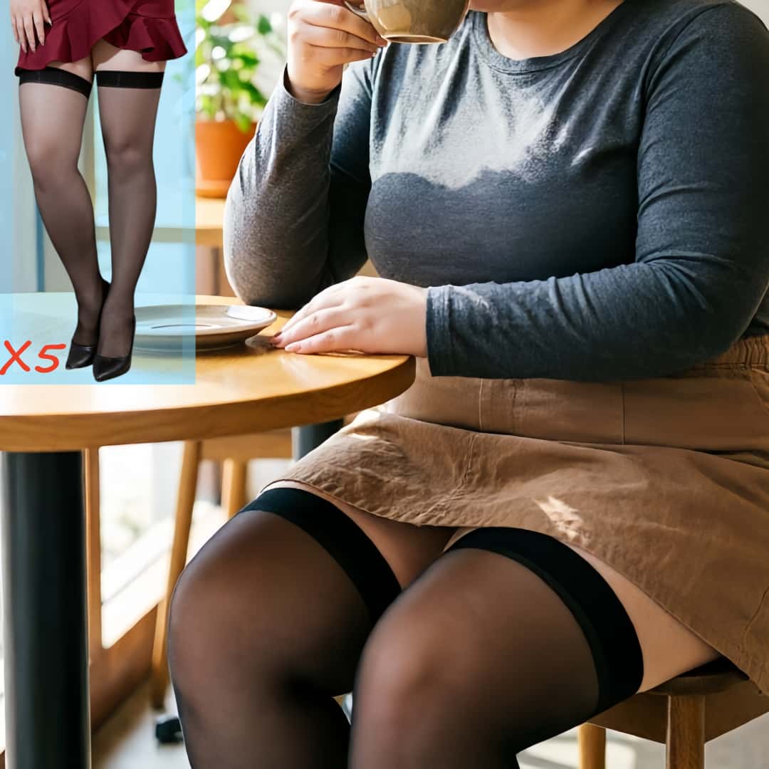 5 paires de bas cuissardes en  - Thigh High Sock Stay Up avis et prix
